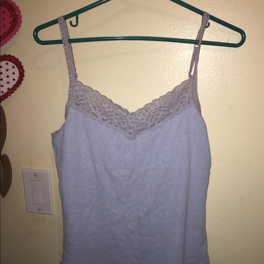 Blue crop top